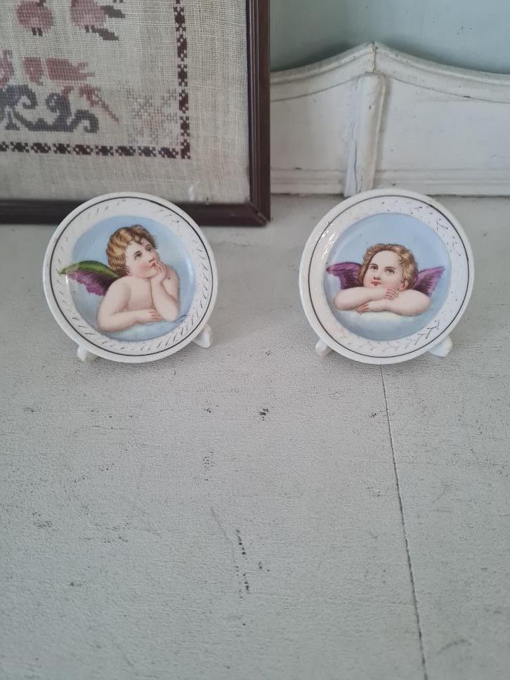 2 vintage menukaarten houders naambordje houders p/st 4.95, Antiek en Kunst, Curiosa en Brocante, Ophalen of Verzenden