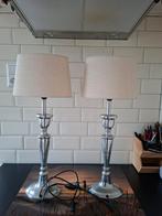 2 lampen, Huis en Inrichting, Lampen | Tafellampen, Ophalen, Gebruikt, Metaal, 50 tot 75 cm