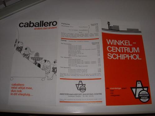 Folder Winkelcentrum Schiphol, Tax - Free shop 1968, Bols, Verzamelen, Luchtvaart en Vliegtuigspotten, Zo goed als nieuw, Overige typen
