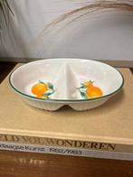 Prachtige vintage schaal ovenschaal Japan Sinaasappel fruit, Ophalen of Verzenden, Overige stijlen, Aardewerk, Schaal of Schalen