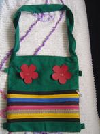 stoffen schouder tas uit India met ritssluiting groen, Ophalen of Verzenden, Zo goed als nieuw, Groen