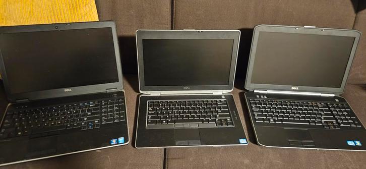 Partij van 3 defecte laptops - Onderdelen of reparatie, Computers en Software, Windows Laptops, Niet werkend, 15 inch, HDD, SSD