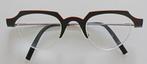 Theo bril, design, met glazen op sterkte, zgan, Overige merken, Overige kleuren, Ophalen of Verzenden, Zo goed als nieuw