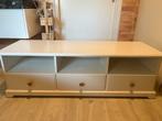 Wit TV-Meubel met Lades, Ophalen, Kunststof, Gebruikt, 150 tot 200 cm