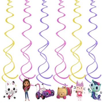 Nieuwe Gabby's Dollhouse spiraal / swirl slingers.Versiering beschikbaar voor biedingen