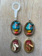 4 Schildjes Fabeltjeskrant van Sunlight 1968, Ophalen of Verzenden, Gebruikt