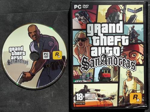 PC Game - Grand Theft Auto San Andreas - GTA, Spelcomputers en Games, Games | Pc, Zo goed als nieuw, Avontuur en Actie, 1 speler