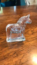 Paard glas Dalarna, zweeds press-papier, Ophalen of Verzenden