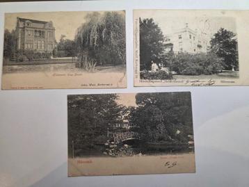3 vintage ansichtkaarten Hilversum gelopen beschikbaar voor biedingen
