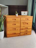 Authentieke vintage 70's ladekast, Ophalen, 50 tot 100 cm, Zo goed als nieuw, 3 of 4 laden