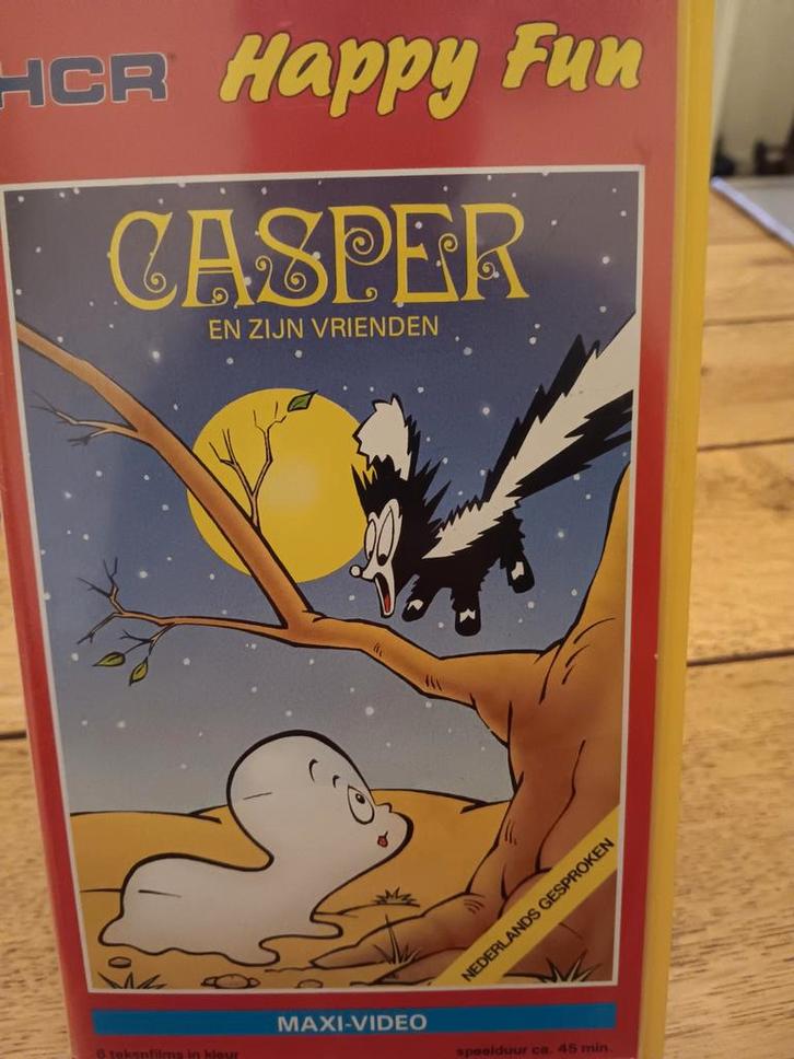 Casper en zijn Vrienden VHS - Happy Fun, Cd's en Dvd's, VHS | Kinderen en Jeugd, Gebruikt, Kinderprogramma's en -films, Tekenfilm