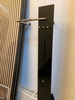 Glazen wandkapstok met aluminium, Ophalen, Zo goed als nieuw, Glas, Wandkapstok