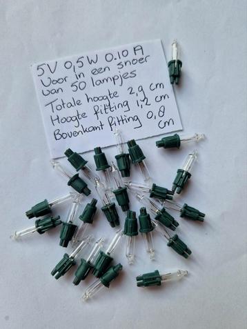5V 0,5W reservelampjes kerstverlichting insteeklampjes  beschikbaar voor biedingen