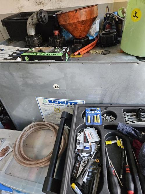 Oliebulk 1000L + Gereedschap, Auto diversen, Autogereedschap, Gebruikt, Ophalen