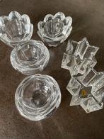 6 kristallen theelichtjes, Antiek en Kunst, Antiek | Glas en Kristal, Ophalen