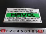 sticker wanssum HAVOL gereedschappen bevestigingsmaterialen, Verzamelen, Ophalen, Zo goed als nieuw, Bedrijf of Vereniging
