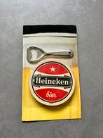 Heineken Onderzetters (5) + Opener - Nieuw in Verpakking, Verzamelen, Ophalen of Verzenden, Nieuw, Gebruiksvoorwerp