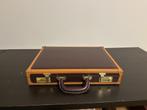 Vintage Presto Heren Aktetas – Hardcase – Faux Leather, Slot, Ophalen of Verzenden, Zo goed als nieuw, Minder dan 35 cm