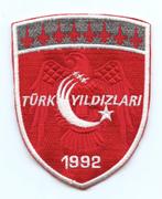 Turkse luchtmacht patch 134 Filo TS 1992 NF-5A/B Konya, Verzamelen, Ophalen of Verzenden, Luchtmacht, Overige gebieden, Embleem of Badge