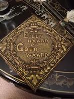 Vintage koperen wandbord, Antiek en Kunst, Ophalen of Verzenden