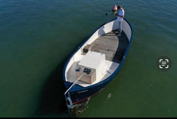 Reddingsloep 8x2.3m - Klassieke Boot, Watersport en Boten, Sloepen, Gebruikt, 6 meter of meer, Binnenboordmotor, Benzine, Polyester