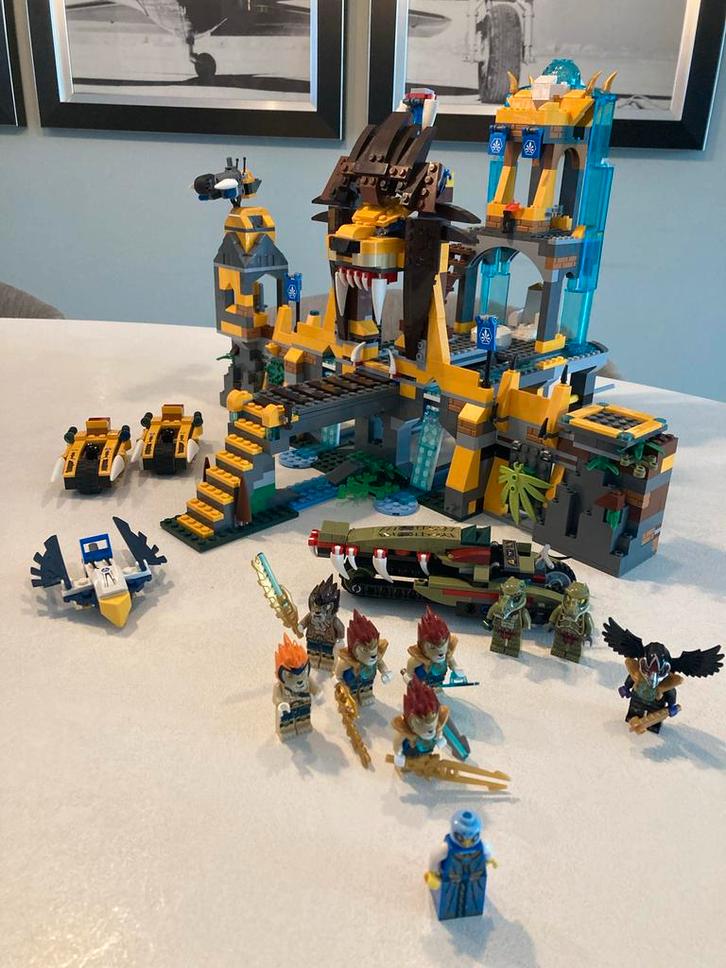 Lego Chima Leeuwen Chi Tempel 70010, Kinderen en Baby's, Speelgoed | Duplo en Lego, Gebruikt, Lego, Complete set, Ophalen of Verzenden