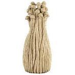 Nieuw: prachtige zandkleurige keramieke vaas paddestoelen, Overige kleuren, Aardewerk of Porselein, Nieuw, Ophalen of Verzenden