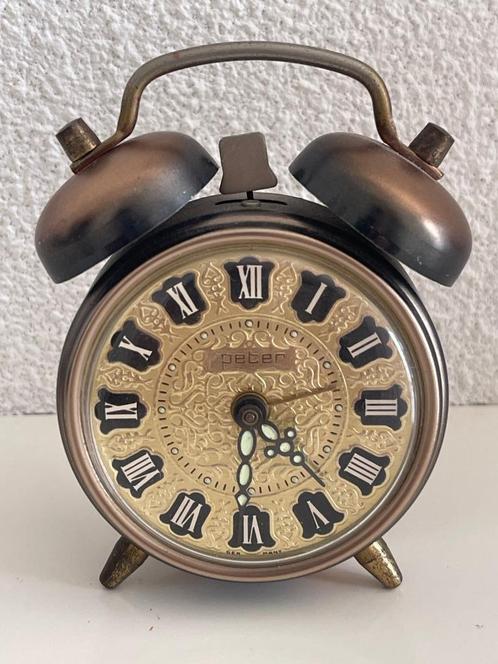 Vintage “Peter” mechanische alarmklok – handopwindbaar, Antiek en Kunst, Antiek | Klokken, Ophalen