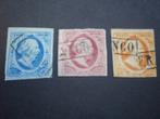 Nederland NVPH 1-3 gebruikt ( W 400)..€ 18,50, Postzegels en Munten, Postzegels | Nederland, Verzenden