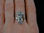 Zilveren 925 zilver ring poes kat maat 18.25, 19.25, 19.75, Sieraden, Tassen en Uiterlijk, Ringen, Verzenden, Nieuw, Zilver, Zilver