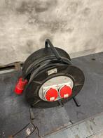 Kabelhaspel 32A 6mm2 5-polig - 25 meter, Doe-het-zelf en Verbouw, Elektra en Kabels, Ophalen of Verzenden, Gebruikt