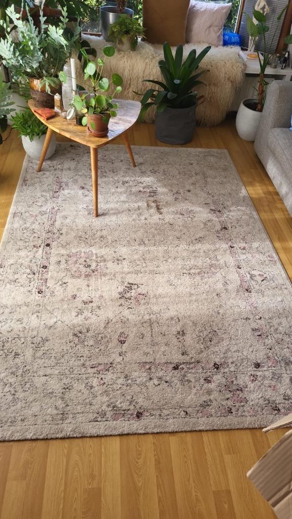 tapijt, Huis en Inrichting, Stoffering | Tapijten en Kleden, Zo goed als nieuw, 200 cm of meer, 200 cm of meer, Rechthoekig, Wit