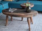 Rustieke Salontafel (Set van 2), Huis en Inrichting, Tafels | Salontafels, Ophalen, Minder dan 50 cm, Gebruikt, 50 tot 100 cm