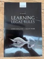 Learning Legal Rules 10th Edition, Ophalen, Beta, Zo goed als nieuw, WO