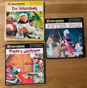 Vintage View-Master sets De Wombels, Peter Pan & Tom & Jerry beschikbaar voor biedingen