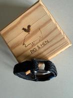 Pig & Hen Armband Zwart, Sieraden, Tassen en Uiterlijk, Armbanden, Ophalen of Verzenden, Gebruikt, Zwart, Overige materialen