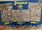 Jan van Haasteren 3 puzzels in 1 doos, Hobby en Vrije tijd, Denksport en Puzzels, Zo goed als nieuw, Ophalen