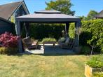 Tuinpaviljoen/partytent 4 x 3 meter taupe, Tuin en Terras, Overkappingen, Ophalen, Zo goed als nieuw