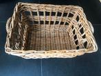 Rotan mand rechthoekig - 58x46x27 cm, Huis en Inrichting, Ophalen, Gebruikt, Mand, Riet