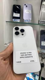 iPhone 16 Pro 128GB 100% batterij met Apple garantie!!, IPhone 16 Pro, 128 GB, Wit, Ophalen of Verzenden
