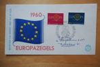 NVPH E45 - 1960 - Europa - nette envelop 745-746 - open, Postzegels en Munten, Postzegels | Eerstedagenveloppen, Ophalen of Verzenden