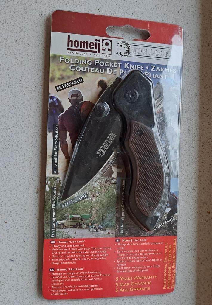 Lion lock Homeij mes zakmes, Ophalen of Verzenden, Nieuw