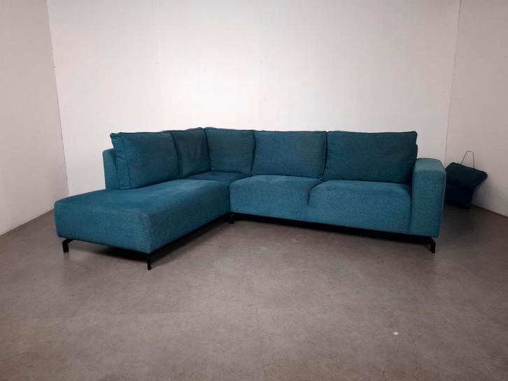Moderne Hoekbank Aqua blauw | GRATIS BEZORGING | Gereinigd, Huis en Inrichting, Banken | Bankstellen, Zo goed als nieuw, Hoekbank