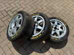Voor Mancave of ‘ Race-cafe ‘ Alfa Romeo Trofeo velg + Slick, Verzamelen, Ophalen of Verzenden, Auto's