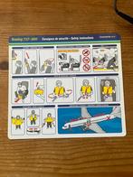 Safety card transavia France, Verzamelen, Ophalen of Verzenden, Kaart, Foto of Prent