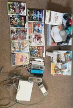 Nintendo Wii met spellen, controllers, balance board en meer, Spelcomputers en Games, Ophalen, Gebruikt, Met 2 controllers, Met games