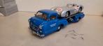 CMC Mercedes Renntransporter Blaue Wunder met Mercedes W196R, Ophalen of Verzenden, Zo goed als nieuw, Auto, Overige merken