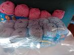 10x rose en 10x lichtblauw garen 70%bamboe + 30% wol, Hobby en Vrije tijd, Ophalen of Verzenden, Nieuw, Breien of Haken, Wol of Garen
