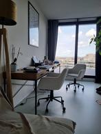 Boucle Bureau Stoel - Gebroken wit, premium stof - 2x, Ophalen, Zo goed als nieuw, Wit, Bureaustoel
