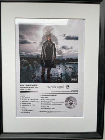 Juice WRLD - Fighting Demons Poster met Lijst beschikbaar voor biedingen